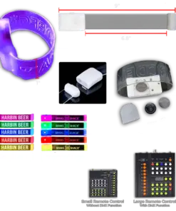 Custom Synchronized Magnetic LED Wristbands