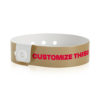 Custom Snap-Closure Vinyl Wristbands custom printing example