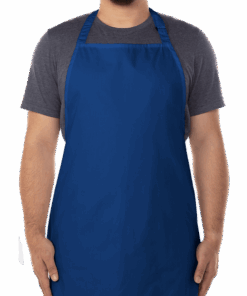 Custom Artisan Collection Recycled Full Length Apron in Royal — undecorated garment