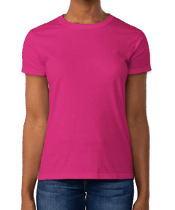 Gildan Ultra Cotton Women's T-shirt in Heliconia - undecorated garment