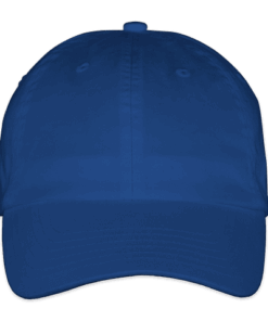 Custom Valucap Bio-Washed Hat – Embroidered in Royal — undecorated garment