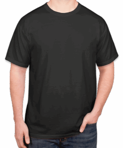 Custom Comfort Colors 100% Cotton T-shirt in Black — undecorated garment