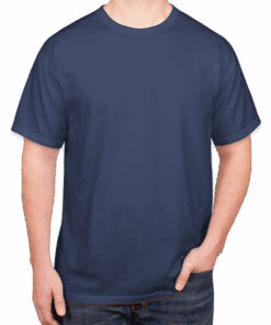 Custom Comfort Colors 100% Cotton T-shirt in Navy — undecorated garment