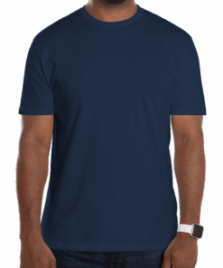Custom Gildan Softstyle Jersey T-shirt in Navy — undecorated garment