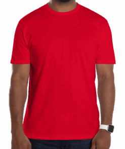 Custom Gildan Softstyle Jersey T-shirt in Red — undecorated garment