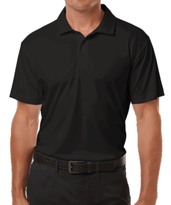 Custom AllPro Interlock UPF 50 Performance Polo – Printed in Black — undecorated garment