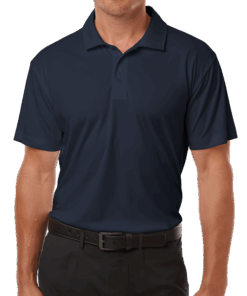 Custom AllPro Interlock UPF 50 Performance Polo – Printed in Navy — undecorated garment