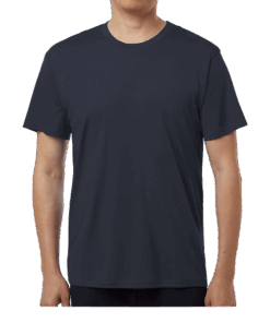 Custom AllPro Interlock UPF 50 Performance Shirt in Navy — undecorated garment