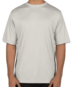 Custom Team 365 Zone Performance Shirt in Sport Silver — undecorated garment