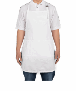 Custom Port Authority Stain Release Full Length Apron in White — undecorated garment