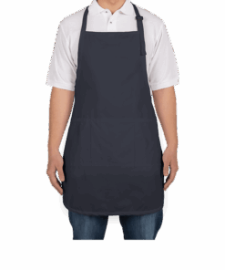 Custom Port Authority Stain Release Full Length Apron in Navy — undecorated garment