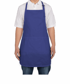 Custom Port Authority Stain Release Full Length Apron in Royal — undecorated garment