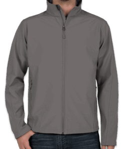 Custom Port Authority Core Fleece Lined Soft Shell Jacket – Embroidered in Deep Smoke — undecorated garment