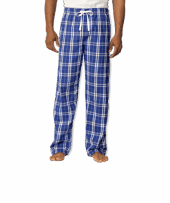 Custom District Flannel Plaid Pant in Deep Royal — undecorated garment