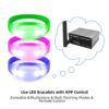 App LED Wristband Kits — 50 / 100 / 550 Wristbands + Transmitter