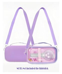 Clear Purple Light Stick Carrying Case - real product example
