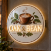 UV Printed Logo with LED Neon in an indoor setting — example custom design