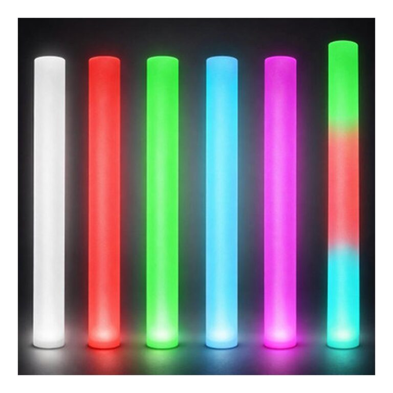 Custom 16-inch Single-Color LED Foam Sticks