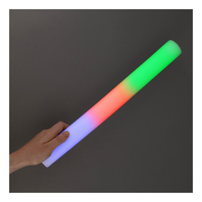 Custom 18-inch RGB Flashing LED Foam Sticks