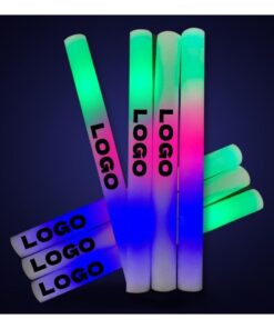 Custom 360° Full-Color Printed LED Foam Sticks illustrative product photo