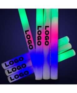 Custom 360° Full-Color Printed LED Foam Sticks illustrative product photo