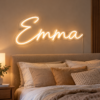 Personalized Name LED Neon Sign in an indoor setting — example custom design