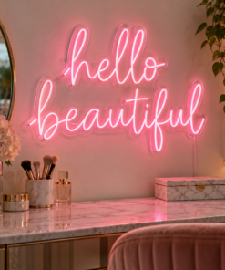 Custom Quote LED Neon Sign in an indoor setting — example custom design