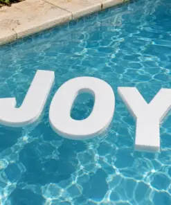 18-inch White Floating Pool Letters