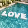 24-inch White Floating Pool Letters