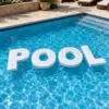 36-inch White Floating Pool Letters
