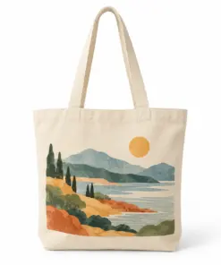 Custom Full-Color Cotton Tote Bags - example custom printing