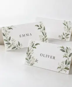 Custom Printed Folded Place Cards
