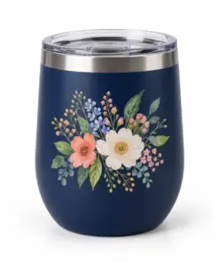 Custom 12 oz Printed Wine Tumblers - example custom printing