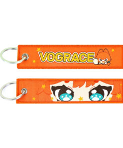 Custom Embroidered Fabric Keychains product and material example