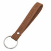 Custom Debossed Genuine Leather Loop Keychains product and material example