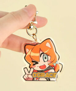 Custom Clear Acrylic Keychains & Charms actual product photo
