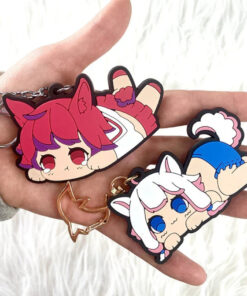 Custom Molded PVC Rubber Keychains actual product photo
