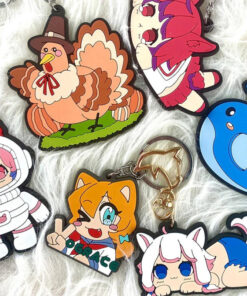Custom Molded PVC Rubber Keychains actual product photo