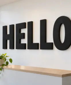 30-inch Matte Black Wall Letters