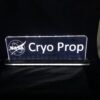 Custom Battery-Powered Edge-Lit Acrylic Name & Fan Sign - Product view 3