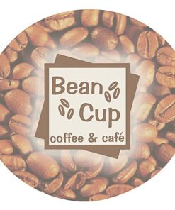 Custom Round Paperboard Fan Coaster - sample printed design