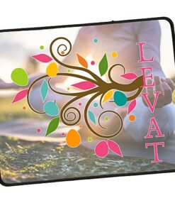 Custom Large Rectangle Fan Mouse Pad - sample printed design