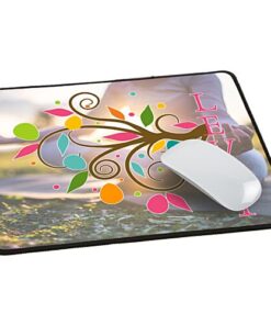 Custom Large Rectangle Fan Mouse Pad - sample printed design