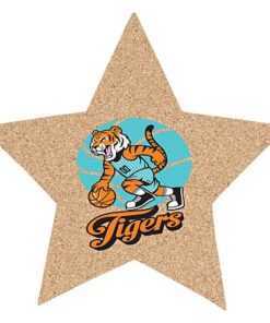 Custom Star Cork Fan Coaster - sample printed design