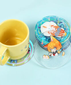 Custom Acrylic Fan Art Coasters - sample printed design