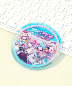 Custom Acrylic Fan Art Coasters - sample printed design