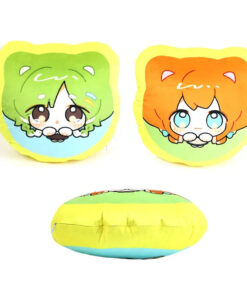 Custom Character Shaped Fan Pillow - sample printed design