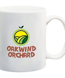 White 11 oz ceramic mug - sample artwork