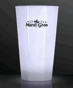 Custom 16 oz White LED Glow Cups - product example