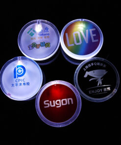 Custom 2" Round Acrylic LED Badges - product reference example